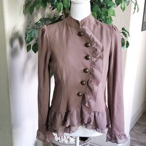 Lavender Military Ruffle Jacket